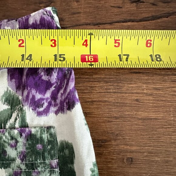 Sézane Chuck trousers in Maxi fleur violette, size 40, pre-owned - Picture 10 of 12